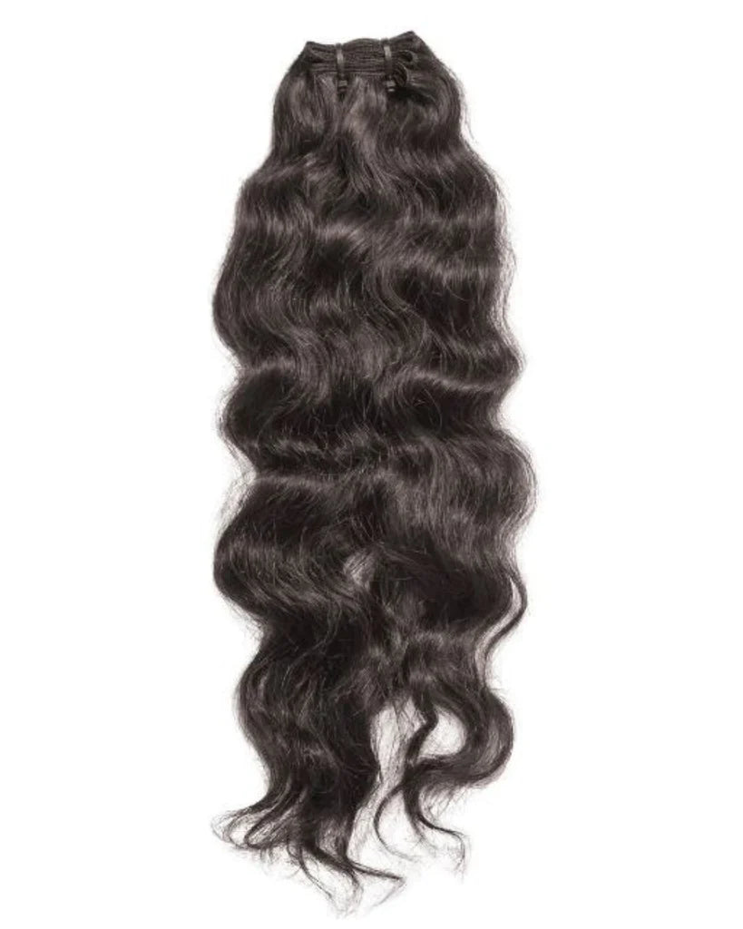 Close-up of high-quality 100% Raw Hair Bundles